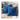 LX INDIA Cushion Covers Sky Blue Guffaw Stripped Luxury Cushion Covers Standard Size 16"X16" Inches