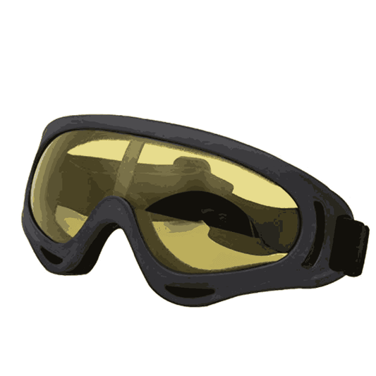 LXINDIA Goggles GUSTAVE Windproof Goggles Motorcycle Glasses for Outdoor Riding (Yellow)