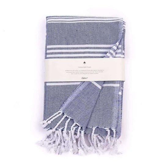 LX INDIA Towels HABER Premium Basic Large Cotton Towel (152 X 76 Cm) (Pack of 1, Blue)
