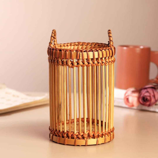 LX INDIA Candle Holders Habere India-All The Cultures Fabricating India Bamboo Tealight Holder,Premium Candle Holder