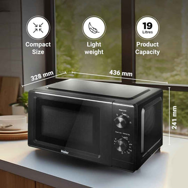 LXINDIA Microwave Ovan Haier 19 L Solo Microwave Oven (HIL1901MBPB)