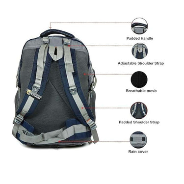 LXINDIA Bag Half Moon Extra Large Size 55L Waterproof Rucksack Backpack Bags