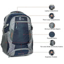 LXINDIA Bag Half Moon Extra Large Size 55L Waterproof Rucksack Backpack Bags