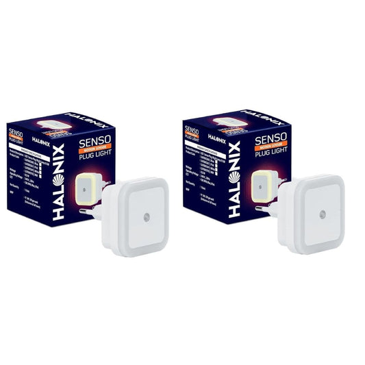 LX INDIA Motion Sensor Lights Halonix Senso Motion Sensor Night Light | 2 Pin Night Lamp with Motion Sensor | Auto On-Auto Off Led Night Light | Color- Blue | Pack of 2