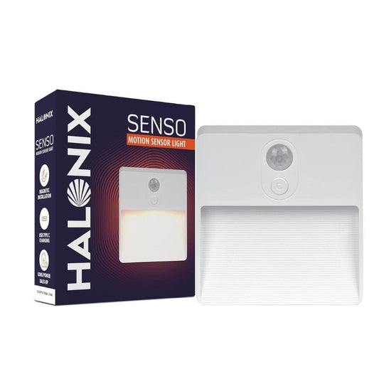 LX INDIA Motion Sensor Lights Halonix Senso Multicolor Motion Sensor Light | Led Rechargeable Night Lamp with Motion Sensor | Type-C Charging | Magnetic & Wireless Installation | Pack of 1