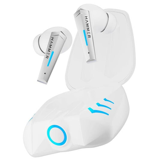LX INDIA Earbuds HAMMER Arcade True Wirelss Gaming Earbuds with RGB Lights - White