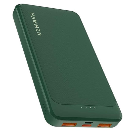 LX INDIA Power Bank Hammer Ultra Charge 10000mAh 22.5W Power Bank 20W (Green)