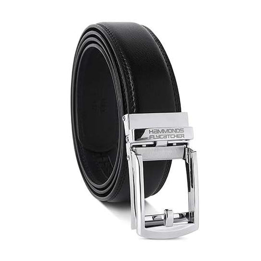 LX INDIA Belts Onyx  Black HAMMONDS FLYCATCHER Genuine Leather Belt for Men