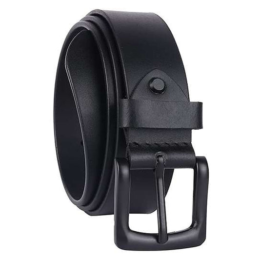 LX INDIA Belts Black HAMMONDS FLYCATCHER Genuine Leather Belt for Men Zinc Casted Buckle