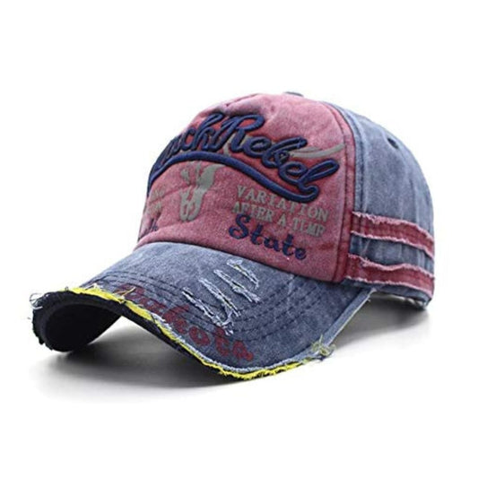 LX INDIA Caps and Hats Handcuffs Denim Stylish Cap for Men Women Baseball Adjustable Free Size Caps (Blue)