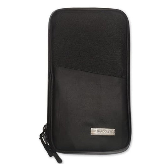 LX INDIA Passport Cover Black / Travel size Handcuffs Travel Passport Holder Wallet Case
