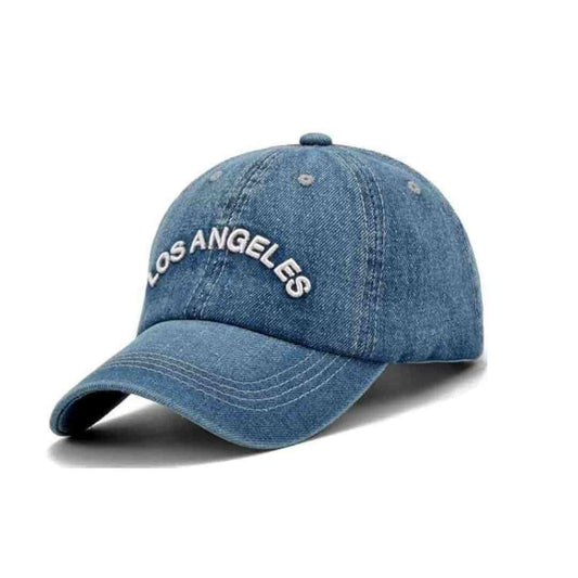 LX INDIA Caps and Hats Handcuffs Unisex Baseball Cap Los Angeles Embroidery Denim Cap
