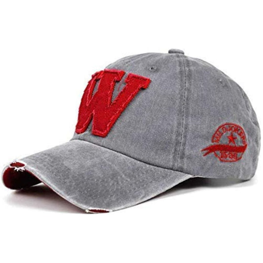LX INDIA Caps and Hats Handcuffs Unisex Caps Cotton Baseball Cap for Men & Women Grey-2 red
