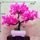 LXINDIA Plants Handybee 24 cm LED Artificial Tree (Pink)