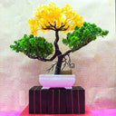 LXINDIA Plants Handybee 24 cm LED Artificial Tree (Yellow,Green)