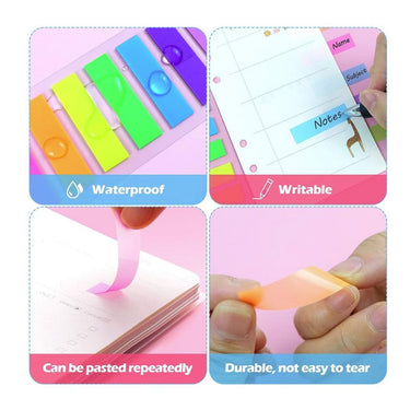 LX INDIA Sticky Notes Hanyousheng Sticky Notes, 1120Pcs Index Tabs with a Storage Bag (7 Colours)