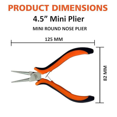 LXINDIA pliers Harden 4.5inch Mini Round Nose Plier