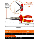 LXINDIA pliers HARDEN 8inch Insulated Long Nose VDE Pliers Withstand 1000V