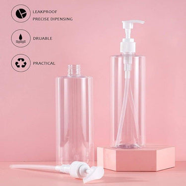 LXINDIA Shampoo Dispenser Harrods 5 Pieces Empty Shampoo Pump Bottles Refillable Dispenser