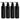 LXINDIA Shampoo Dispenser Harrods Empty Shampoo Pump Bottles Refillable Dispenser (Black 4pc)