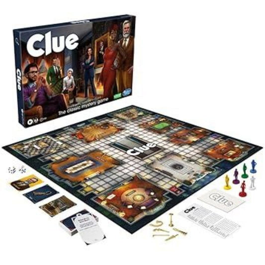 LX INDIA BOARD GAME Hasbro Gaming Clue Board Game, Reimagined Clue Game for 2-6 Players, Mystery Games, Detective Games