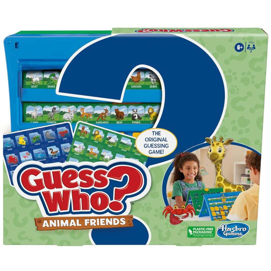 LX INDIA BOARD GAME Hasbro Guess Who Animal Friends Board Game for Kids Ages 6+, Guess Who? Game with Animals