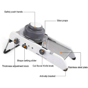 LXINDIA kitchen tool Hatanu Mall 18 in 1 Stainless Steel Mandolin Slicer