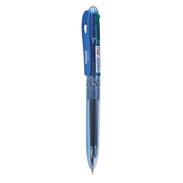 LXINDIA Pens Hauser 4 In 1 Retractable Ball Pen Box Blue Black Red Green Ink 5 Pens