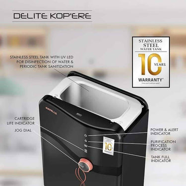 LXINDIA water purifier Havells Delite Kopere Water Purifier (Black)