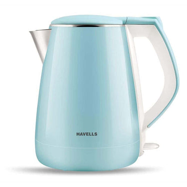 LXINDIA Kettle Havells Electric Kettle Aqua Plus 1250 Watts 1.2 liters (Blue)