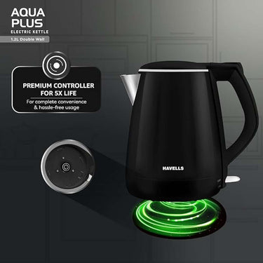 LXINDIA Kettle Havells Electric Kettle Aqua Plus 1250 Watts 1.2 liters