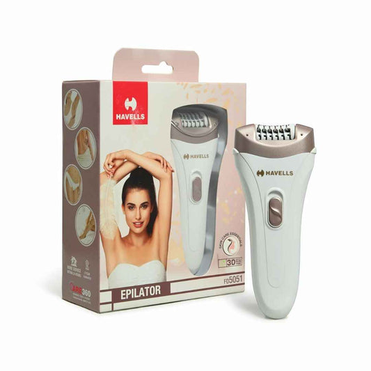 LX INDIA Epilator Havells FD5051 Epilator, Hair Removal for Women  (White)