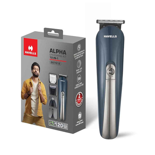 LX INDIA Trimmer Havells Men Gs7612 Alpha 12 In 1 Grooming Kit