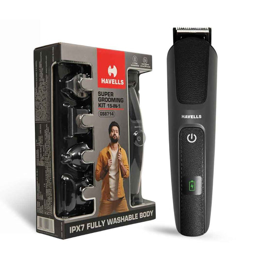 LX INDIA Trimmer Havells Super Grooming Kit Gs8714 (Grey)