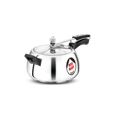 LXINDIA cookware Hawkins 5 Litre Miss Mary Handi Pressure Cooker Silver (MMH50)