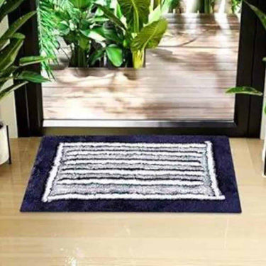 LXINDIA mats Heart Home Door Mat (Blue)