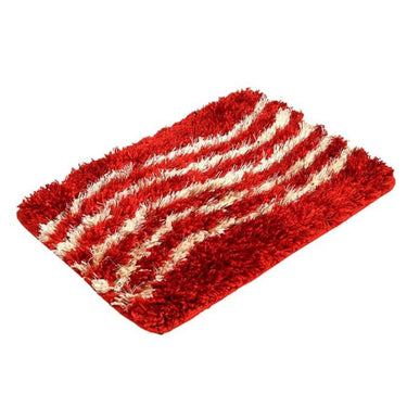 LXINDIA mats Heart Home Door Mat (Red &amp; Cream)