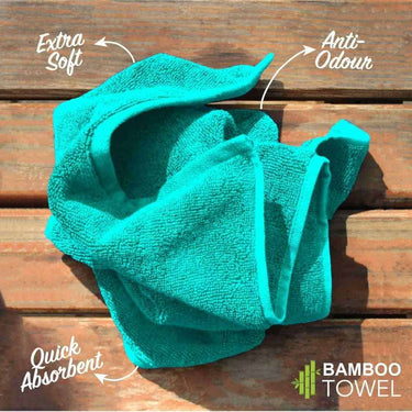 LXINDIA Cleaning Towel HEELIUM Bamboo Bath Towel (140 x 70 cm) - 600 GSM | Pack of 1 - Teal