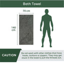 LXINDIA Cleaning Towel HEELIUM Bamboo Bath Towel (140 x 70 cm) - 600 GSM | Pack of 1 - Teal