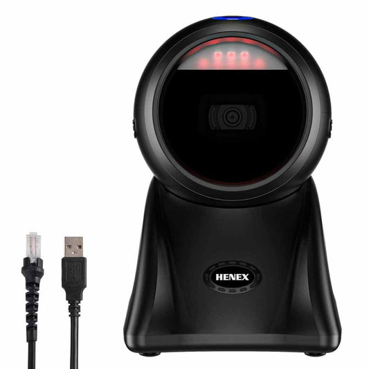 LXINDIA Barcode/QR Code Scanners HENEX HC-8288 Desktop 2D Barcode Scanner | Hands-Free QR Code Scanner