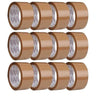 LXINDIA desk essential HEPINES Brown BOPP Tape Rolls Pack of 12