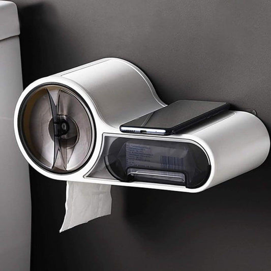 LXINDIA Toilet Paper Dispenser HOKIPO Magic Sticker Series Self Adhesive Waterproof Toilet Paper Dispenser