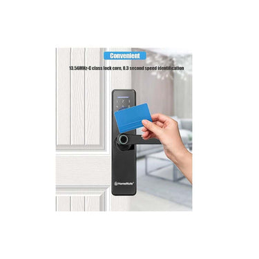 LXINDIA Lock HomeMate Touchscreen WiFi  Fingerprint Door Lock Electronic Keyless Entry Door Mortise Lock with RFID Cards