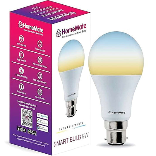 LX INDIA smart bulb HomeMate WiFi CCT Smart Bulb | 9 Watt,(Pack of 1)