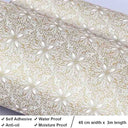 LXINDIA Wallpaper HOMEMATES Self Adhesive Wallpaper  (Golden Flowers)