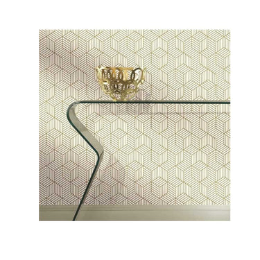 LXINDIA Wallpaper HOMEMATES Self-Adhesive Wallpaper Waterproof 45 X 304 CM (Golden Hexagon)