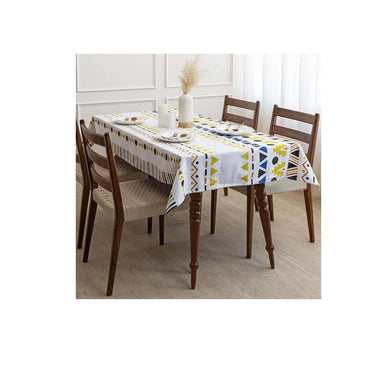 LXINDIA Table Cloth HOMEMONDE Cotton Table Cloth for 4 Seater Dining Table(Multicolor 101x152 CM)