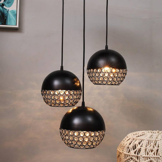 LX INDIA Fancy Lights Homesake Hanging Light 3 Round Ceiling Lights Pendant Light