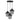 LX INDIA Fancy Lights Homesake Pendant Light with Braided Cord (Crystal Black)