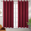 LXINDIA Curtains Homestan Blackout Curtains 5 Feet Long Set of 2 (Maroon)